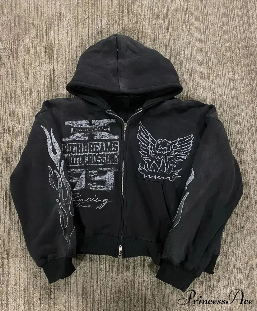 Printed Rap Hoodie