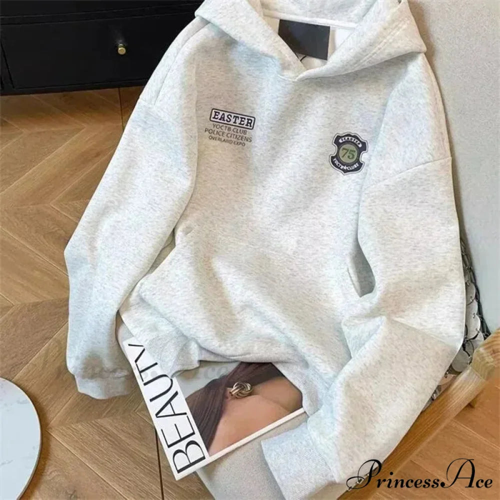 Printed Retro Hoodie