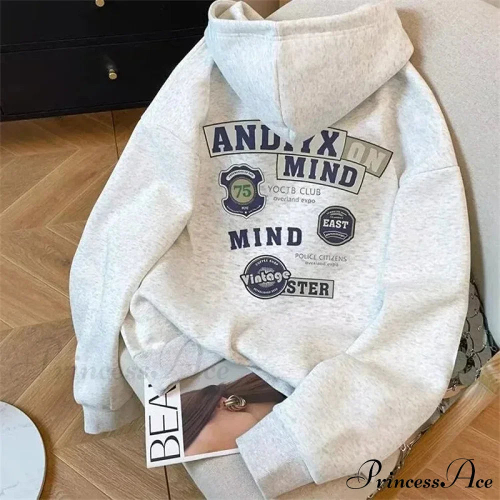 Printed Retro Hoodie