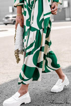 Printed Strappy Shirt Dress with Contrast