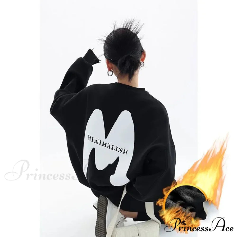 Printed Trendy Loose Casual Cozy Hoodie