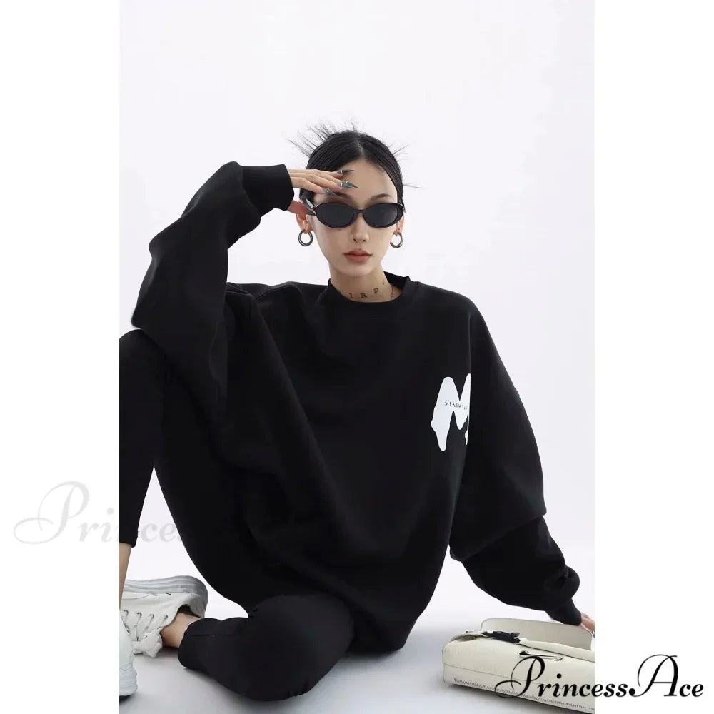 Printed Trendy Loose Casual Cozy Hoodie