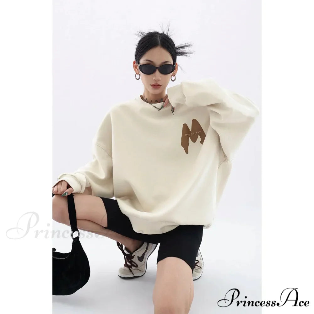 Printed Trendy Loose Casual Cozy Hoodie