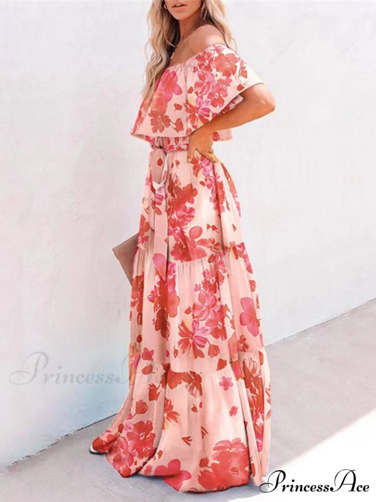 Printed Wrap Stylish Maxi Dress
