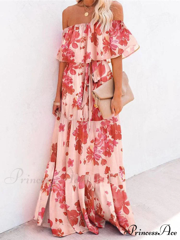 Printed Wrap Stylish Maxi Dress