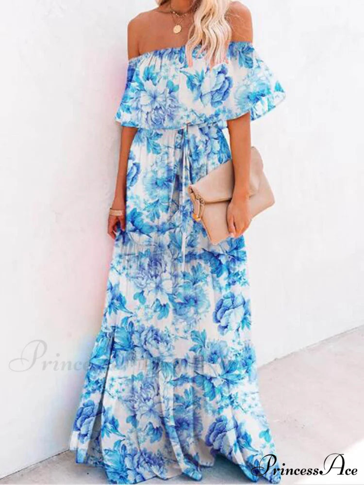 Printed Wrap Stylish Maxi Dress