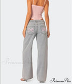 Printed Zipper Front Cowpoke Trousers
