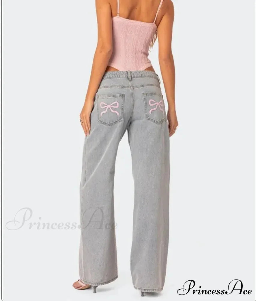 Printed Zipper Front Cowpoke Trousers