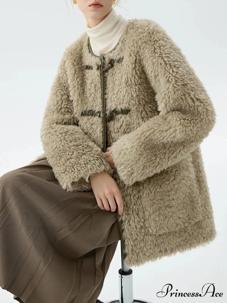 Professional Woman Single Garment Sheep Jacket