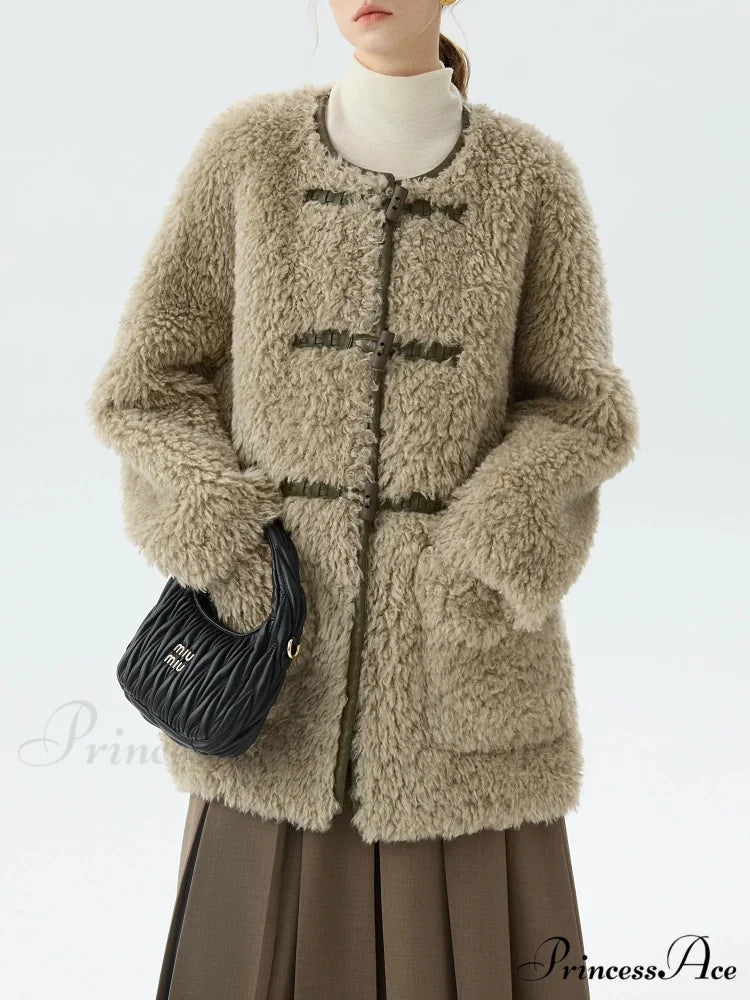 Professional Woman Single Garment Sheep Jacket