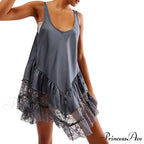 Profound U-Shaped Frilled Short Dress