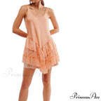 Profound U-Shaped Frilled Short Dress