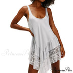 Profound U-Shaped Frilled Short Dress