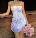 Published Sleeveless Tube Mini Dress