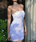 Published Sleeveless Tube Mini Dress