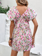 Puff Gown Arm Mini for Flowered Women