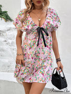Puff Gown Arm Mini for Flowered Women