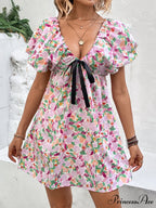 Puff Gown Arm Mini for Flowered Women