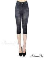 Push Up Flower Printed Capri Pants