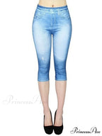 Push Up Flower Printed Capri Pants