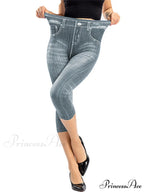 Push Up Flower Printed Capri Pants