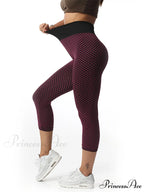 Push Up Flower Printed Capri Pants