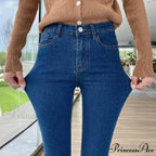 Quality Stretch Skinny Slim Fit Y2K Ripped Tight Denim Jean