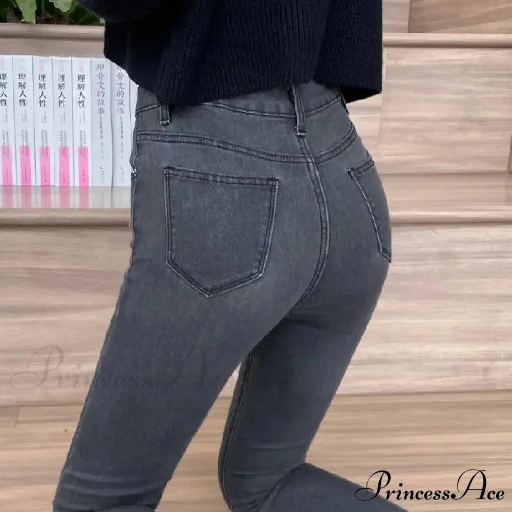 Quality Stretch Skinny Slim Fit Y2K Ripped Tight Denim Jean