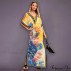 Quick-drying Bohemian Printed Loose Beach Dress