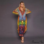 Quick-drying Bohemian Printed Loose Beach Dress