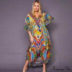 Quick-drying Bohemian Printed Loose Beach Dress