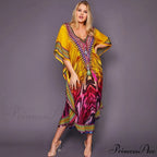 Quick-drying Bohemian Printed Loose Beach Dress