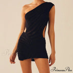 Quilted Extended Sleeve Short Dress