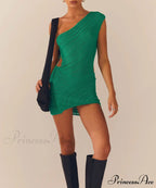 Quilted Extended Sleeve Short Dress