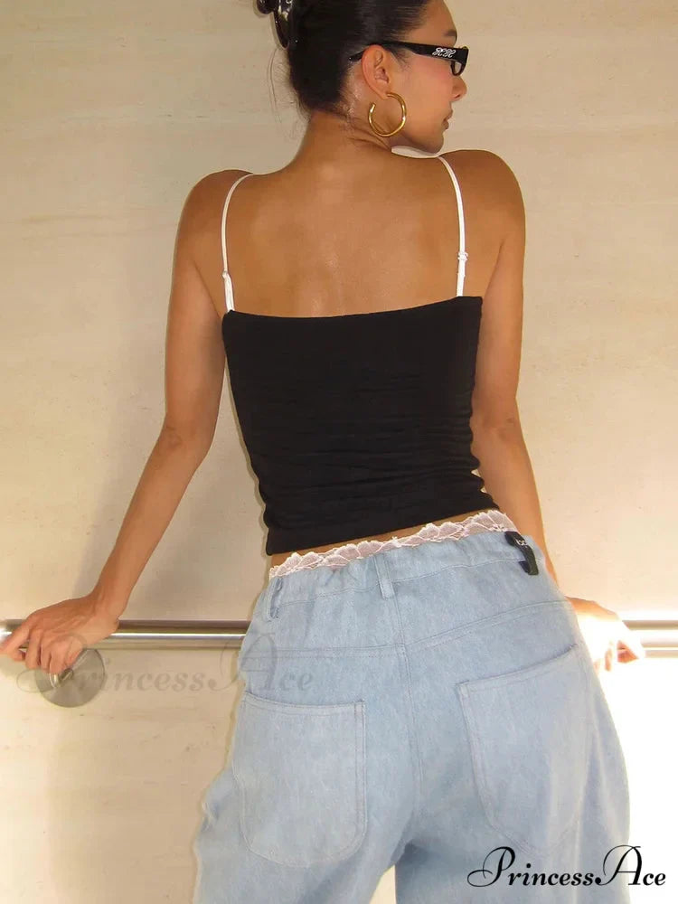 Quilted Square Neck Crop Top