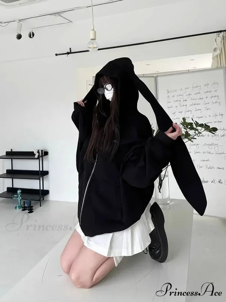 Rabbit Female Ears Hoodie