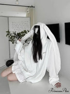 Rabbit Female Ears Hoodie