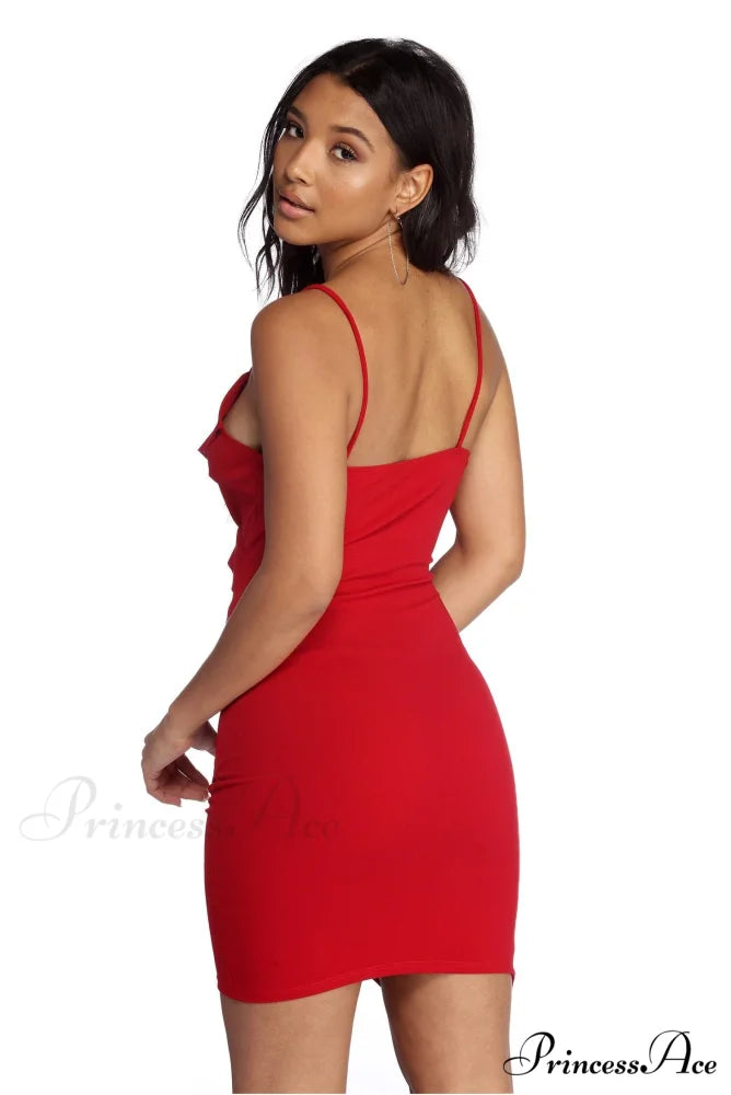 Radiant In Stylish Rhinestones Mini Dress