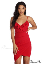 Radiant In Stylish Rhinestones Mini Dress