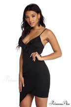 Radiant In Stylish Rhinestones Mini Dress