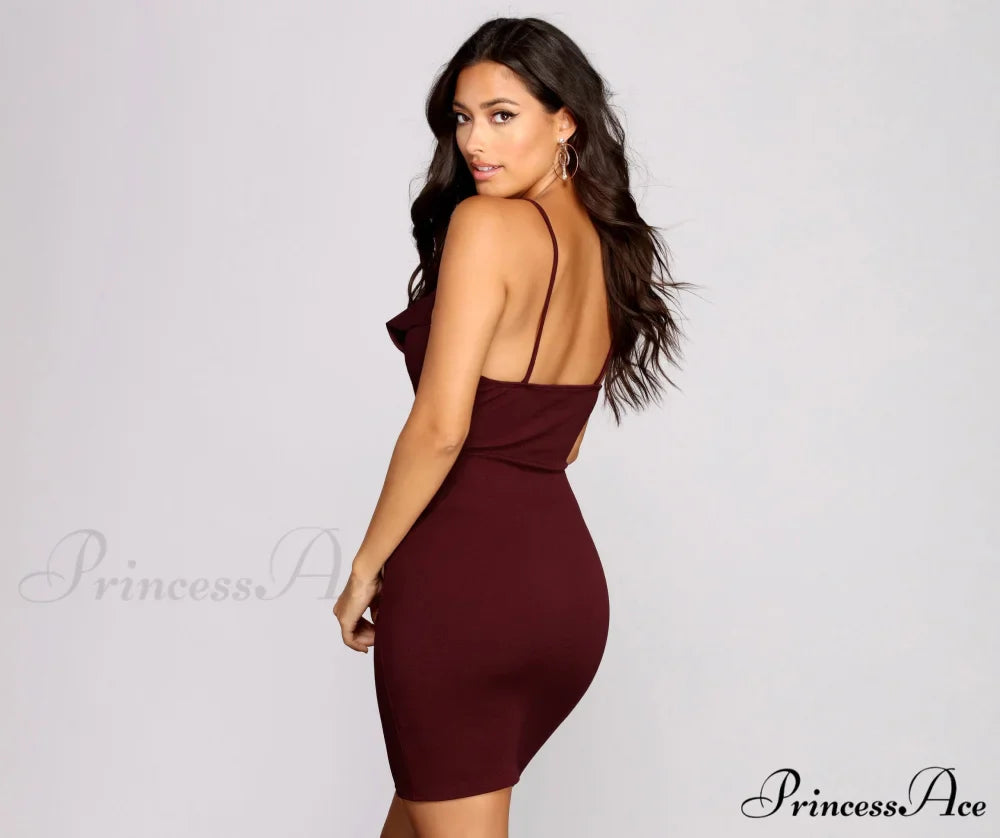 Radiant In Stylish Rhinestones Mini Dress