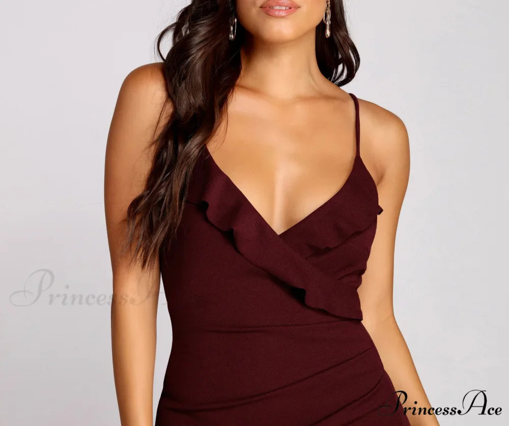 Radiant In Stylish Rhinestones Mini Dress