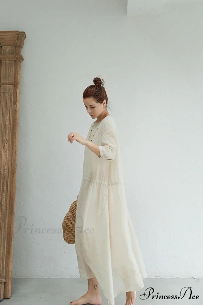 Ramona Dress in Ramie fabric