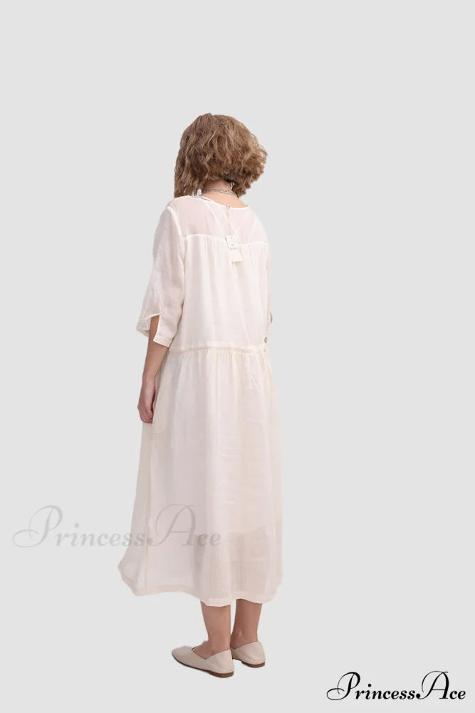 Ramona Dress in Ramie fabric