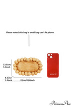 Rattan Cane Clutch Warm Seashore Wristlet