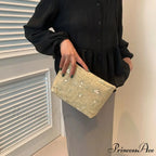 Rattan Portable Straw Grasp Wristlet