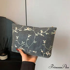 Rattan Portable Straw Grasp Wristlet