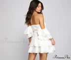 Ravishing Ruffles Stylish A-Line Mini Dress