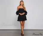 Ravishing Ruffles Stylish A-Line Mini Dress