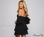 Ravishing Ruffles Stylish A-Line Mini Dress